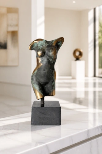 Lille blank kvinde torso 17 cm