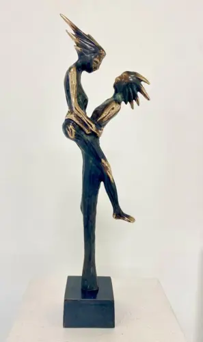Springtime bronze sculpture