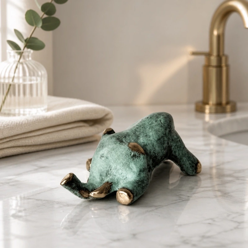 Elefant knælende 9 cm