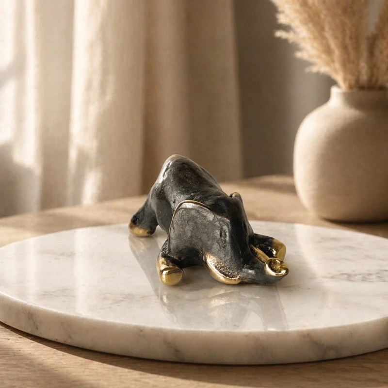 Elefant knælende 9 cm