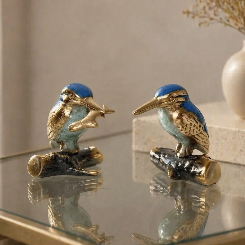 Kingfisher without fish 8 cm