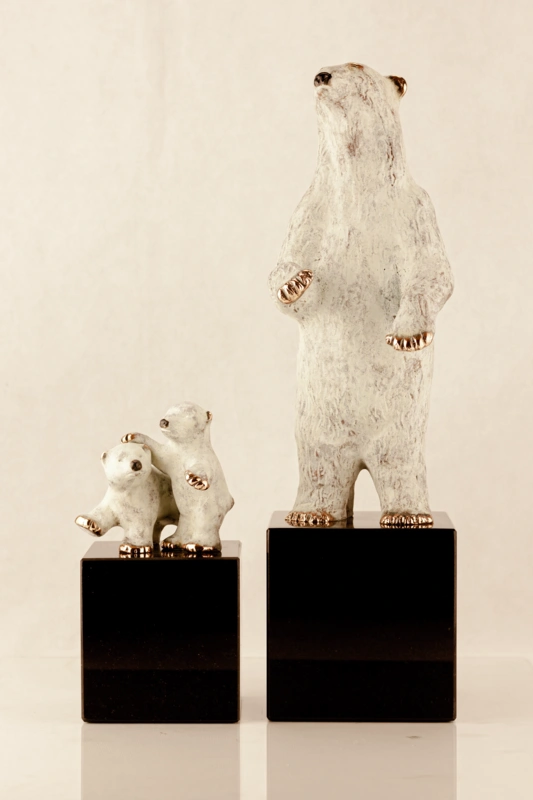Polar bear cubs no. 2, 8 cm