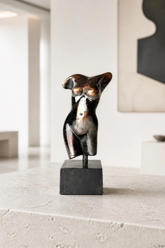 Lille blank kvinde torso 17 cm
