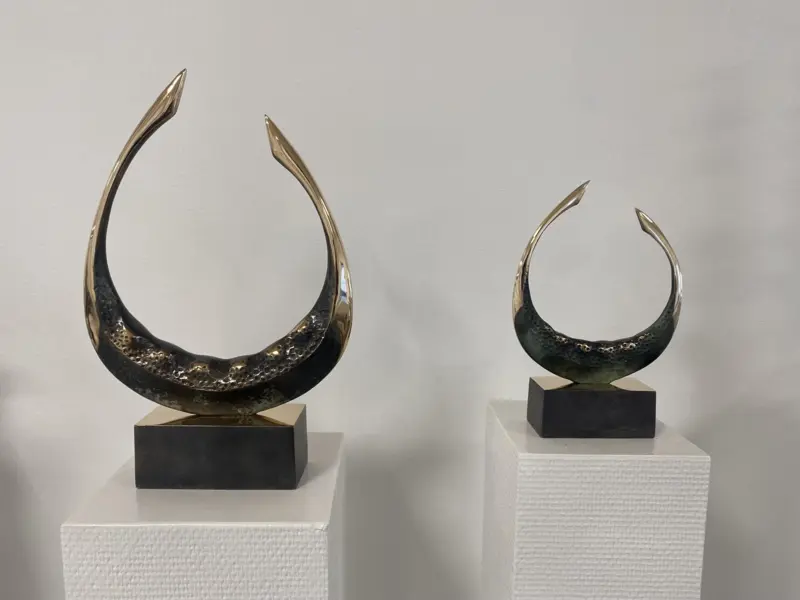 Stor og lille udgave af Fjordhest Vikingeskib