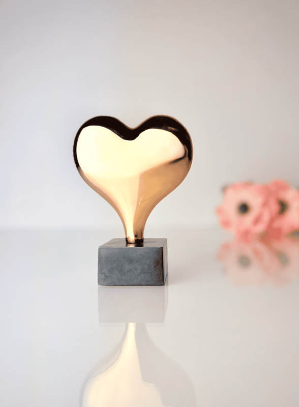 Large Polished Heart 16 cm