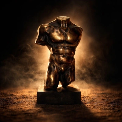 Classic male torso 25 cm