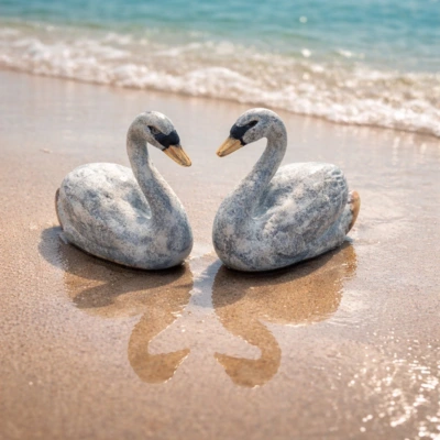 SWAN, LOOKS TO THE RIGHT, 8 CM